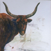 Bullheads; 2001; gouache on paper (diptych); 30 ¼ x 44 ½ inches
