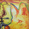 duckbicyclecoyote; 2010; encaustic; 12 x 12 inches