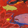 troutlily; 2010; encaustic; 11 x 11 inches