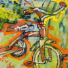 Yellow Green Blue; 2009; encaustic; 10 x 10 inches